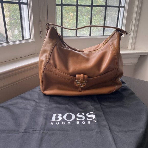 Hugo Boss Handbags - Hugo Boss Brown Leather Bag
